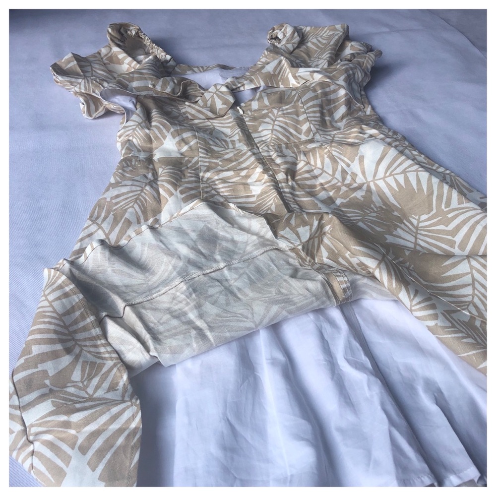 Loft Palm Beach Tie Back Flare Dress 2 4 6 - Picture 10 of 13